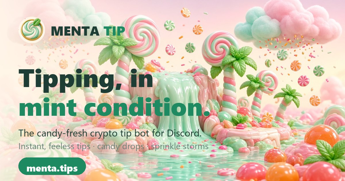 MENTA Tip — tipping, in mint condition
